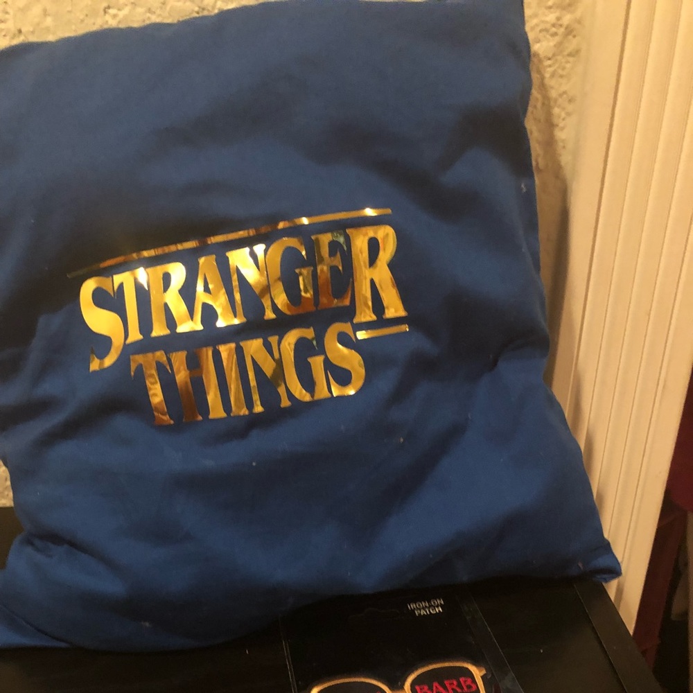 Stranger things hand made pillow